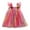 Hot Pink, variant on WOYY Toddler Girls Ombre Tutu Dress Summer Flutter Strap Party Tulle Dress, Sizes 1-7
