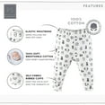 thumbnail image 3 of The Peanutshell Baby Boy or Baby Girl Pants Set, 5 Pack, Grey Safari Animals, 3 of 5