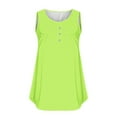 thumbnail image 4 of Njoeus Cute Summer Tops for Women Womens Tops Dressy Casual Womens Plus Size Tank Tops Summer Sleeveless Henleys T-Shirts Basic Tops Loose Casual Button Up Tunics Shirts L-4Xl Basics & Multipacks On C, 4 of 4