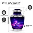 thumbnail image 2 of Yatskia Purple Snake with Thunderstorm Decorative Large Memorial Urn for Ash Adult Mom and Dad, Small Funeral Urns for Human Ashes Keepsake, (Tasty 10 Inch and 3 Inch), 2 of 8