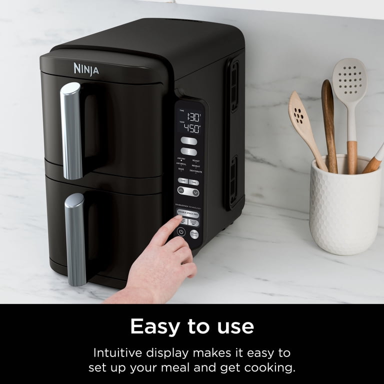 Ninja, DoubleStack 2-Basket Air Fryer, 8 QT, Family Size - Walmart.com