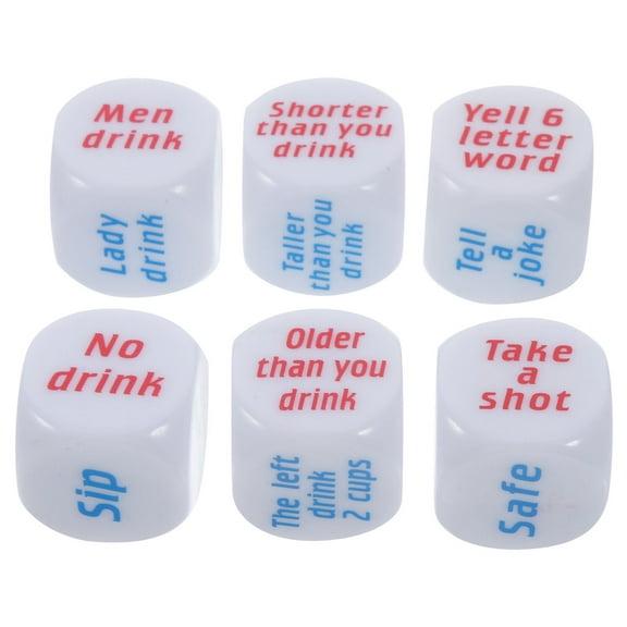 ULTNICE 6pcs English Drinking Game Creative Entertainment for Bar KTV Club