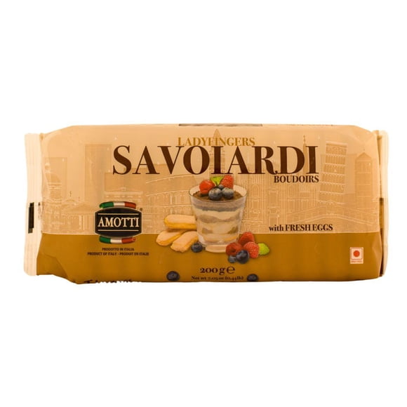 Amotti/Gando Lady Finger Savoiardi - 400g - 1ct - Léger et Absorbant pour un Tiramisu Parfait (1ct)