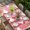 pink, variant on Easter Bunny Eggs Table Cloths for 4 Foot Rectangle Tables, Spring Leaves Daisy Flowers Vintage Purple Patio Waterproof Elastic Fitted Tablecloths, Washable Rectangular Table Cover for Camping