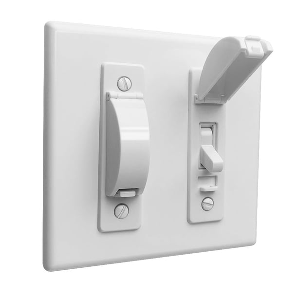 Protector de pared, cubiertas para interruptores de luz a prueba de niños de ILIVABLE que protegen t
