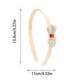 thumbnail image 3 of Fiudx Artículos en oferta con ofertas flash Cinturón de lazo de primavera y verano con dientes 1 cm, bandas de hilo para el cabello, antideslizantes, accesorios para el cabello de princesa, adorables, 3 of 5
