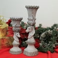 thumbnail image 3 of Christmas Deer Head Pillar Set Polyresin Candle Holder 54072A, 3 of 3