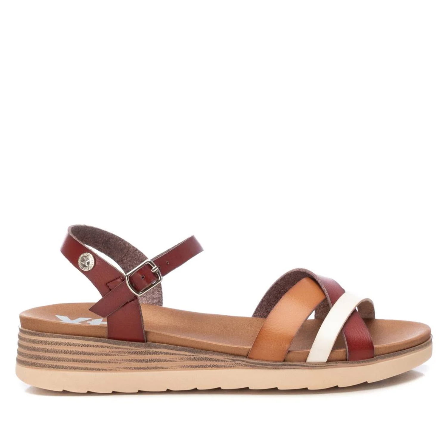 Women's Low Wedge Strappy Sandals By XTI 142848 - Walmart.com