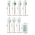 thumbnail image 5 of Utensilios de cocina antiadherentes, juego de utensilios de cocina de silicona, 11 Uds., 5 of 5
