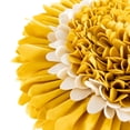 thumbnail image 3 of JWH Decorative 3D Round Floral Throw Pillows for Bed Living Room Sofa Couch Decor Round Shaped Cushion 14 inch Yellow and White, 3 of 8