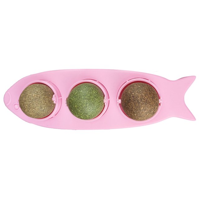 Bola de hierba gatera, juguete para gatito, juguete para masticar, hierba gatera Natural y saludable, limpieza bucal de dientes de gato