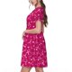 thumbnail image 2 of Easygdp Breast Cancer Awareness6 para Vestido Transpirable de Mujer, Vestido Suelto de Manga Corta con Pliegues y Bolsillos para el Verano, 2 of 6