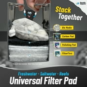 Aquatic Experts - Carbon Infused Filter Pad Media for Crystal Clear Aquarium Fish Tank - 1 Thick, 10.5 x 36
