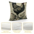 thumbnail image 4 of PHYHOO Vintage Farmhouse Animals Pillow Covers Red Buffalo Plaids Farm Fresh Turkey Hens &amp; Chicks Goats Throw Pillow Case Cushion Cover Farmhouse Decorations (Red), 4 of 5