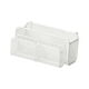thumbnail image 2 of Cesta de almacenamiento colgante multiusos, estante de noche de malla de alambre de hierro, resistente para dormitorio M blanca con cesta, 2 of 7