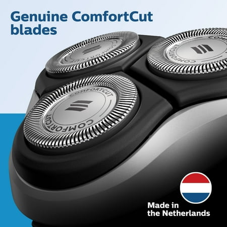 Philips Norelco Shaving Heads for Shaver Series 3000, 2000, 1000 and Click & Style, SH30/52 - Silver