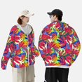 thumbnail image 4 of Daiia Colorful Bananas UPF 50+ Sun Protection Hoodie Jacket Lightweight Long Sleeve Sun Shirt for Women Men with Pocket Hiking Outdoor-Small, 4 of 7