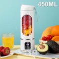 thumbnail image 4 of Copa Exprimidor Eléctrico 450 Ml Juicer Portátil USB Recargable para Batidos, 4 of 9