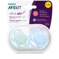 thumbnail image 1 of Chupete Philips AVENT Ultra Air 0-6 meses azul/verde paquete de 2, 1 of 3