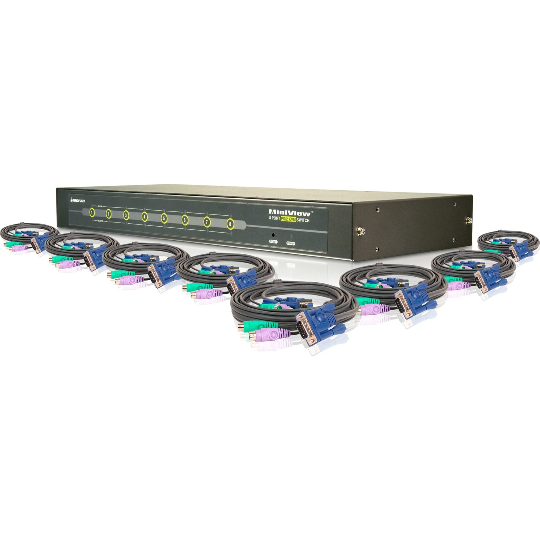 IOGEAR 8 Port KVM Switch Kit