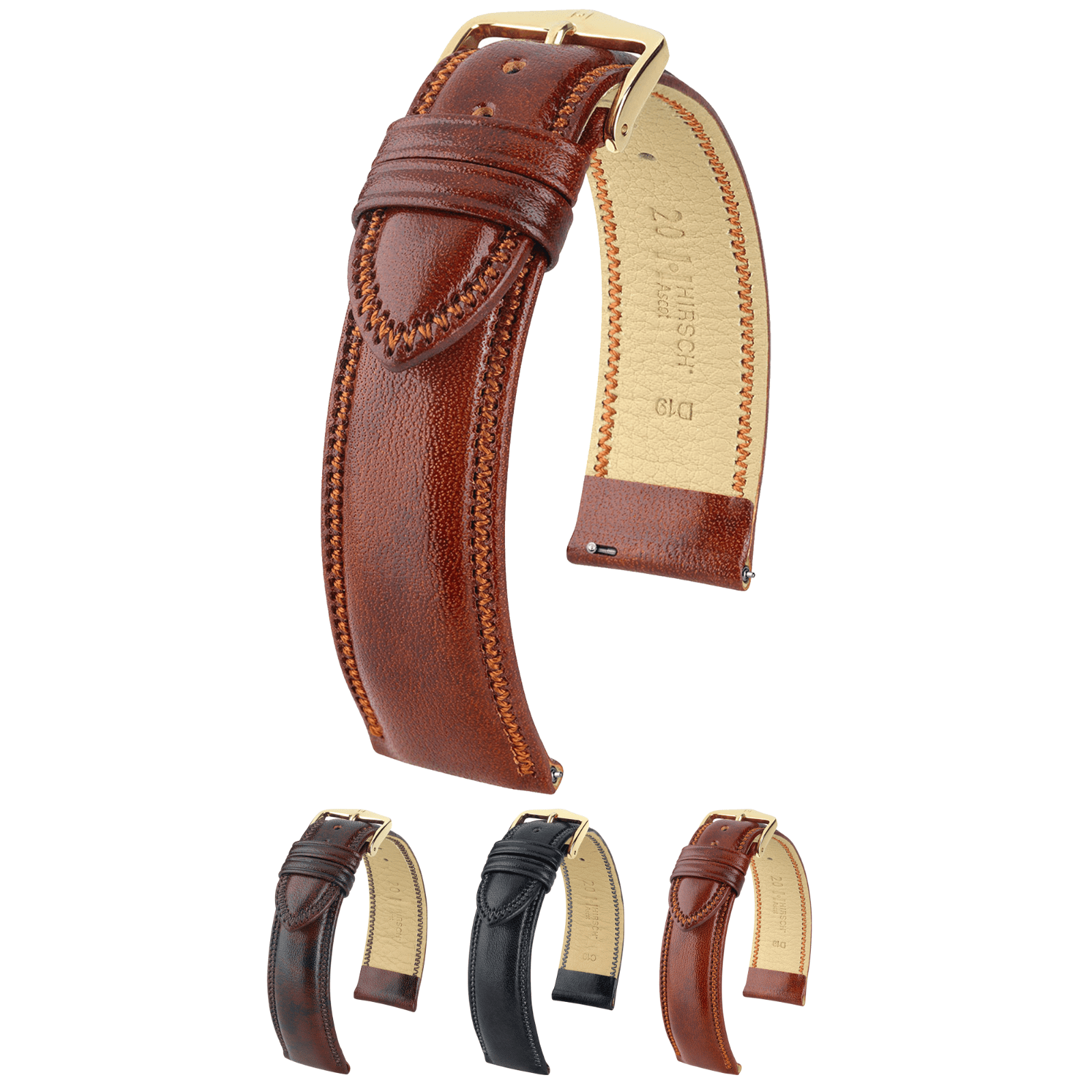 Brown Calf Leather Watch Band