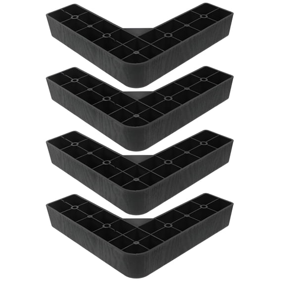 LAMIRO 4pcs Plastic Furniture Legs L-shaped Sofa Couch Legs Bed Replacement Legs