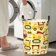 thumbnail image 4 of Lsque Funny Construction Vehicles pattern Laundry Hamper Basket, Tall Woven Rope Hamper Basket for Clothes, Lightweight Storage Basket, Collapsible Waterproof-Medium, 4 of 8