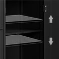 thumbnail image 6 of Renwick Wooden Storage Cabinet with 4 Drawers for Bathroom Kitchen, Black, 6 of 7