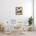 thumbnail image 3 of Stupell Industries Silver and Gold Poppies Abstract Flower Field Jet Black Framed Floating Canvas Wall Art, 16x20, by Studio W, 3 of 5