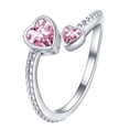 thumbnail image 2 of SeekLGT Twelve Birthstones Rotating Rhinestone Ring Adjustable Minimalist Crystal Jewelry Birthday Gift for Women and Loved Ones, 2 of 4