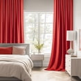 thumbnail image 2 of Cortinas MIULEE 2 Paneles 132x213 cm Termoaislantes Opacas Rojas, 2 of 9