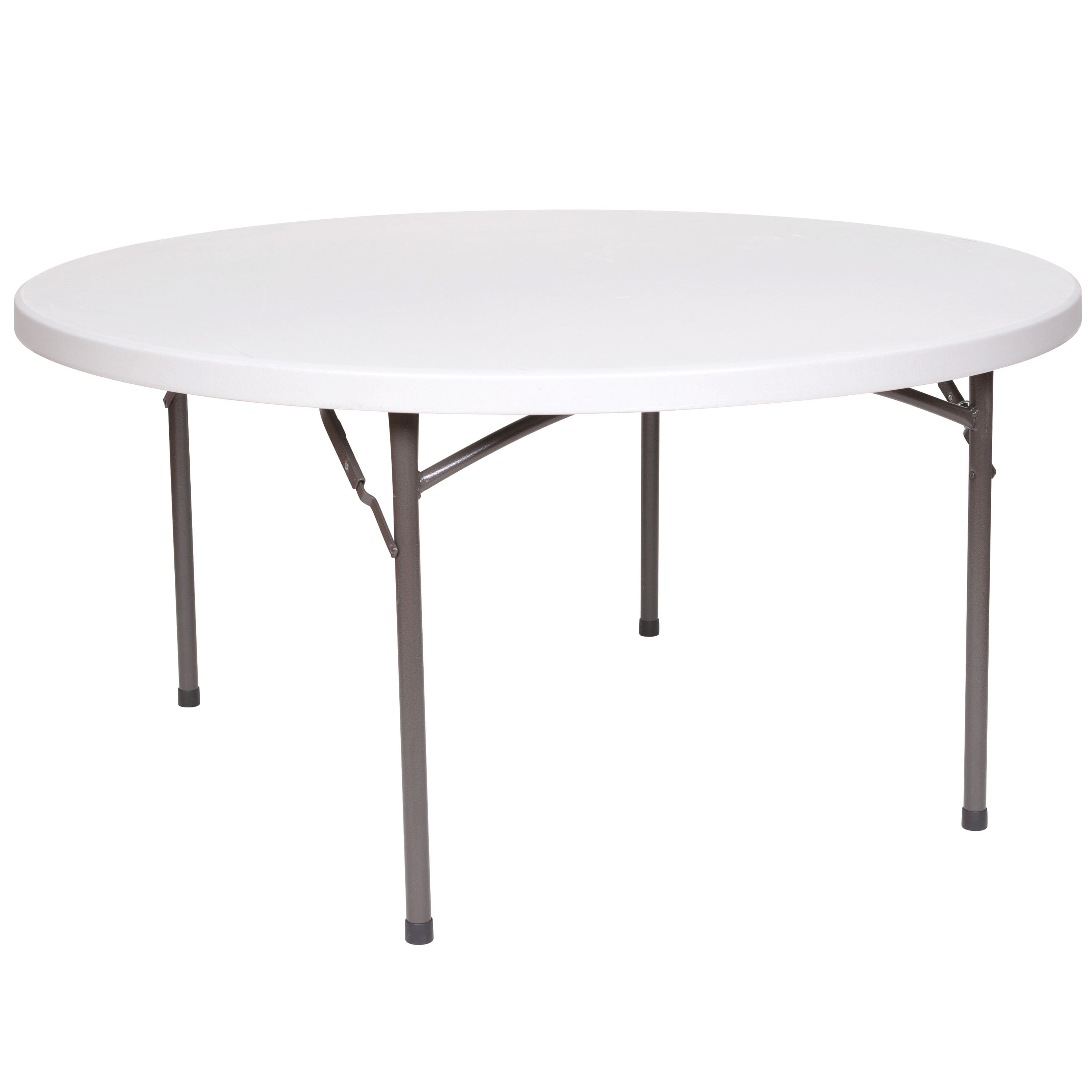 Flash Furniture 6 Foot Circle Dining Foldable Table Granite White Plastic Walmart