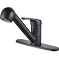 thumbnail image 1 of Black Kitchen Faucet,Low Profile Single Handle Pull Out Kitchen Sink Faucet with Sprayer for Bar Sink, 1 of 5