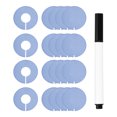 thumbnail image 1 of Divisores de Ropa Uxcell, Paquete de 20 Divisores Redondos para Percheros, Divisores de Tamaño para Ropa con Etiquetas en Blanco y Marcador, Gris, 1 of 7