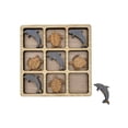 thumbnail image 2 of Dolphin and Turtle Tic Tac Toe Wooden Game Board, Dolphin, Size: One Size, Barry Owen, 2 of 2