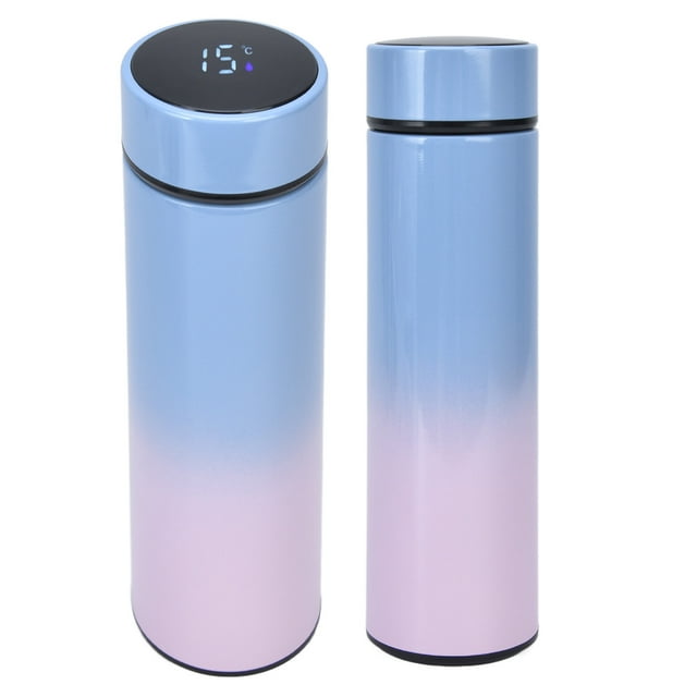 Botella de Agua de DoBle Pared Smart 500 ml LED Display de Acero inoxidable