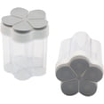 thumbnail image 1 of RV Paquete de 2 tarros de especias 5 en 1 con tapa, tarros de especias de plástico transparente para cocina, camping, barbacoa, picnic, viajes Sailing Electrónica, 1 of 4