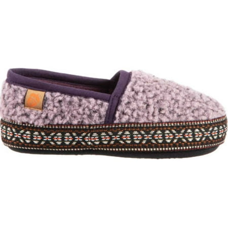 

Children s Acorn Woven Trim Moccasin Slipper Iris Berber 12-13 M