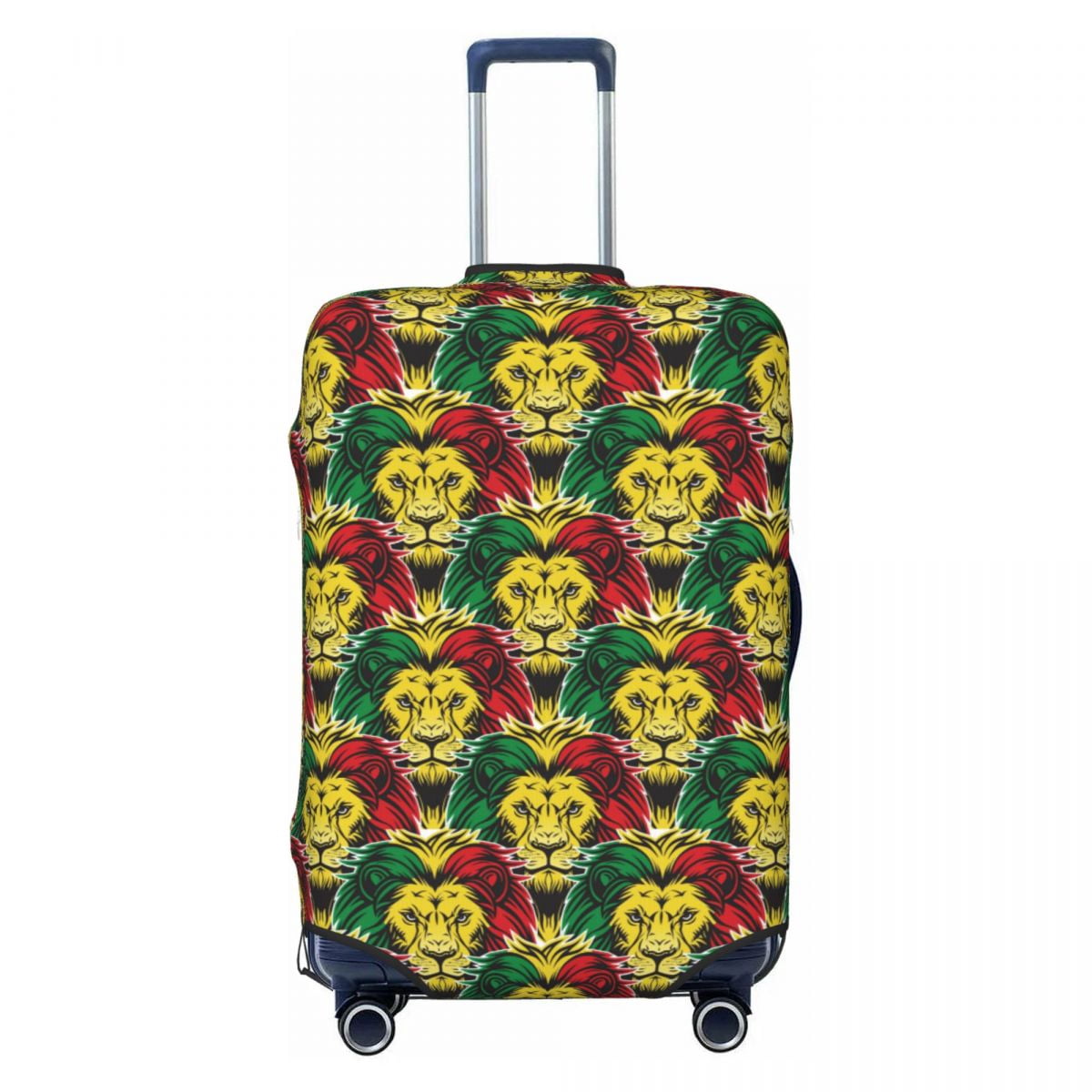 Housse De Bagage De Voyage Rasta Lion Jamaïque Reggae Feuille De