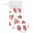 thumbnail image 5 of SKYSONIC Strawberry Christmas Stocking Personalized Large Candy Stocking Hanging Gift Xmas Stockings Decoration for Family Holiday Party Ornaments Decor Fireplace, 5 of 7