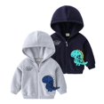 thumbnail image 2 of Praeter Cute Autumn New Children's Boy Cartoon Dinosaur Jacket Toddler Hooded Long Sleeves Zipper Cardigans Outerwear Clothes, 2 of 5