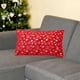 thumbnail image 5 of Funda de almohada navideña de felpa con diseño estampado para sofá o cama | Cojín decorativo rojo, verde y blanco | 30 x 50 cm, poliéster suave, 5 of 6