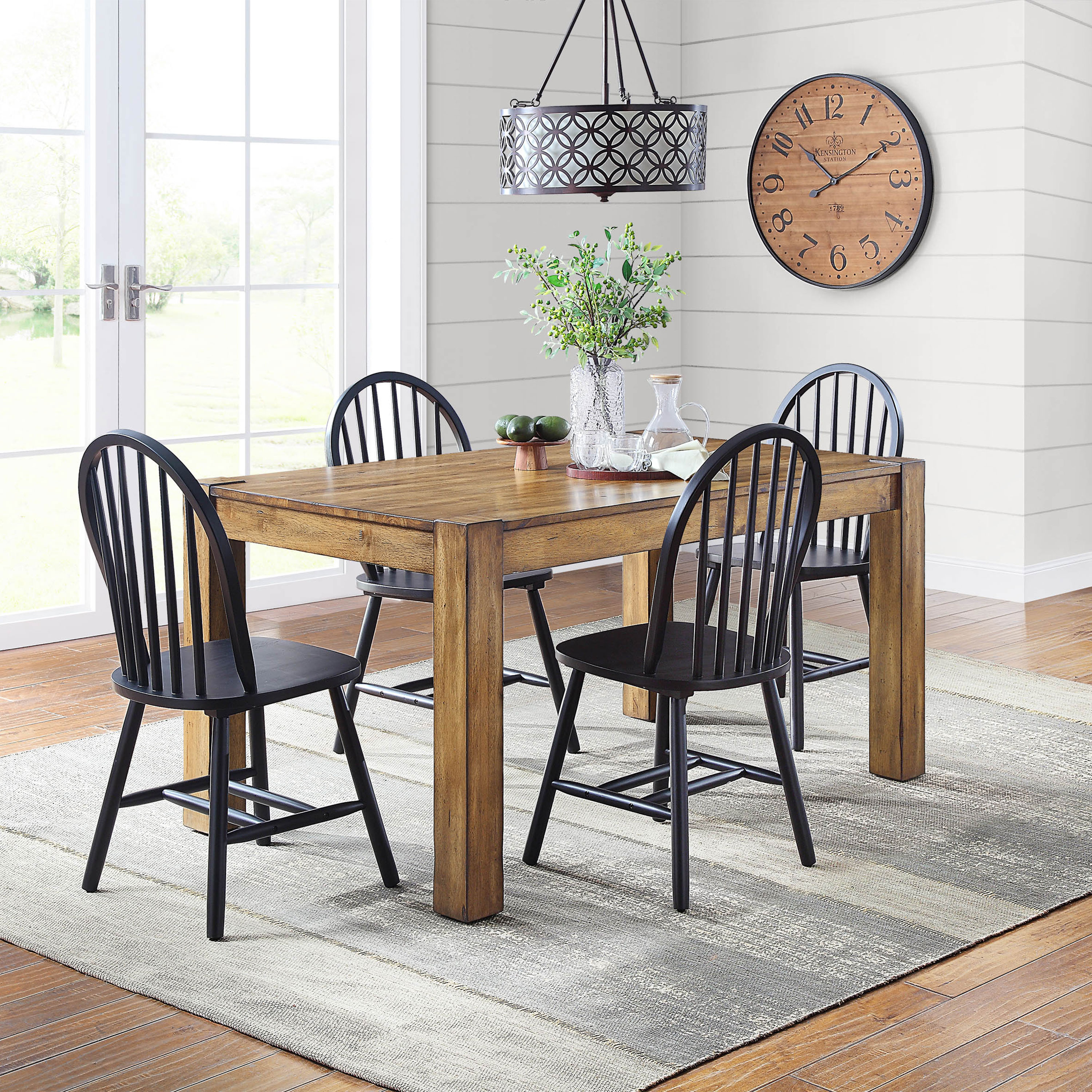 Better Homes and Gardens Autumn Lane Windsor Solid Wood Dining Chairs, Set of 2, Black Finish - image 4 of 10