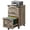 3 Drawer-Gray Oak, variant on GALAXHERO 3 Drawer Wood File Cabinet with Lock and Key, Mobile Printer Stand, Under Desk Storage Organizer, Fits Letter/A4, Oak