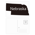 thumbnail image 1 of Nebraska America usa mapa silueta Set cumpleaños gracias tarjeta postal correo lado 20pcs, 1 of 3