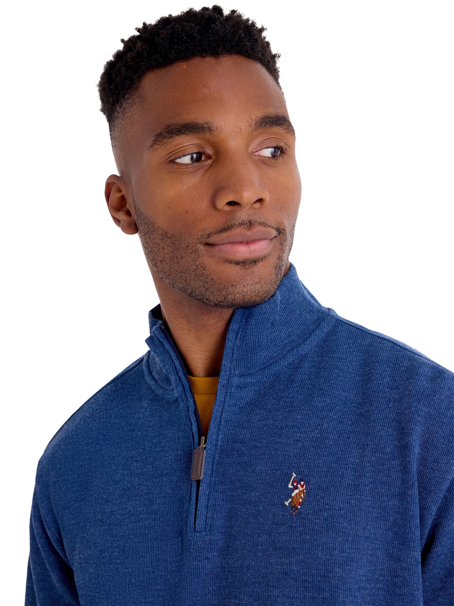U.S. Polo Assn. Men's Quarter Zip Flatback