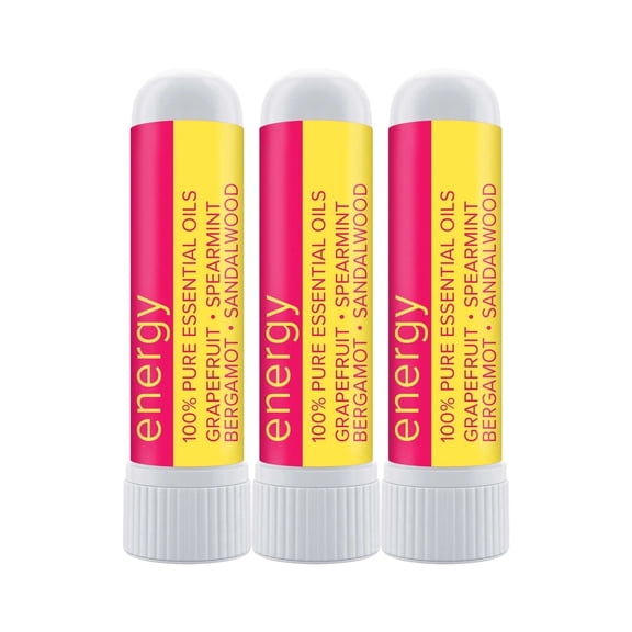 MOXE Nasal Stick Inhaler Energy Blend with Citrus Scent 3 Pack