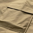 thumbnail image 4 of HOOMEUMY Men's Baggy Cargo Shorts with Pockets Drawstring Elastic Waist Solid Loose Fit Summer Beach Shorts Yellow XL, 4 of 6