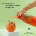 thumbnail image 4 of Juego de jarras de vidrio JoyJolt Hali de 1 litro con tapa para bebidas, 3 unidades, 4 of 8
