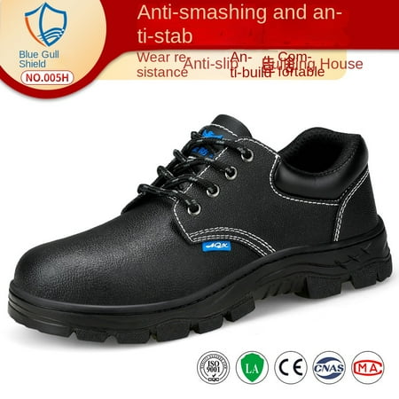 

Blue Gull Shield Labor Protection Shoes Summer Breathable Anti-smashing Anti-stab Work Shoes Comfortable Wear-resistant Safety Protection Tooling Shoes